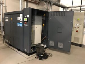 Electricity consumption of a compressor, kwh-e.